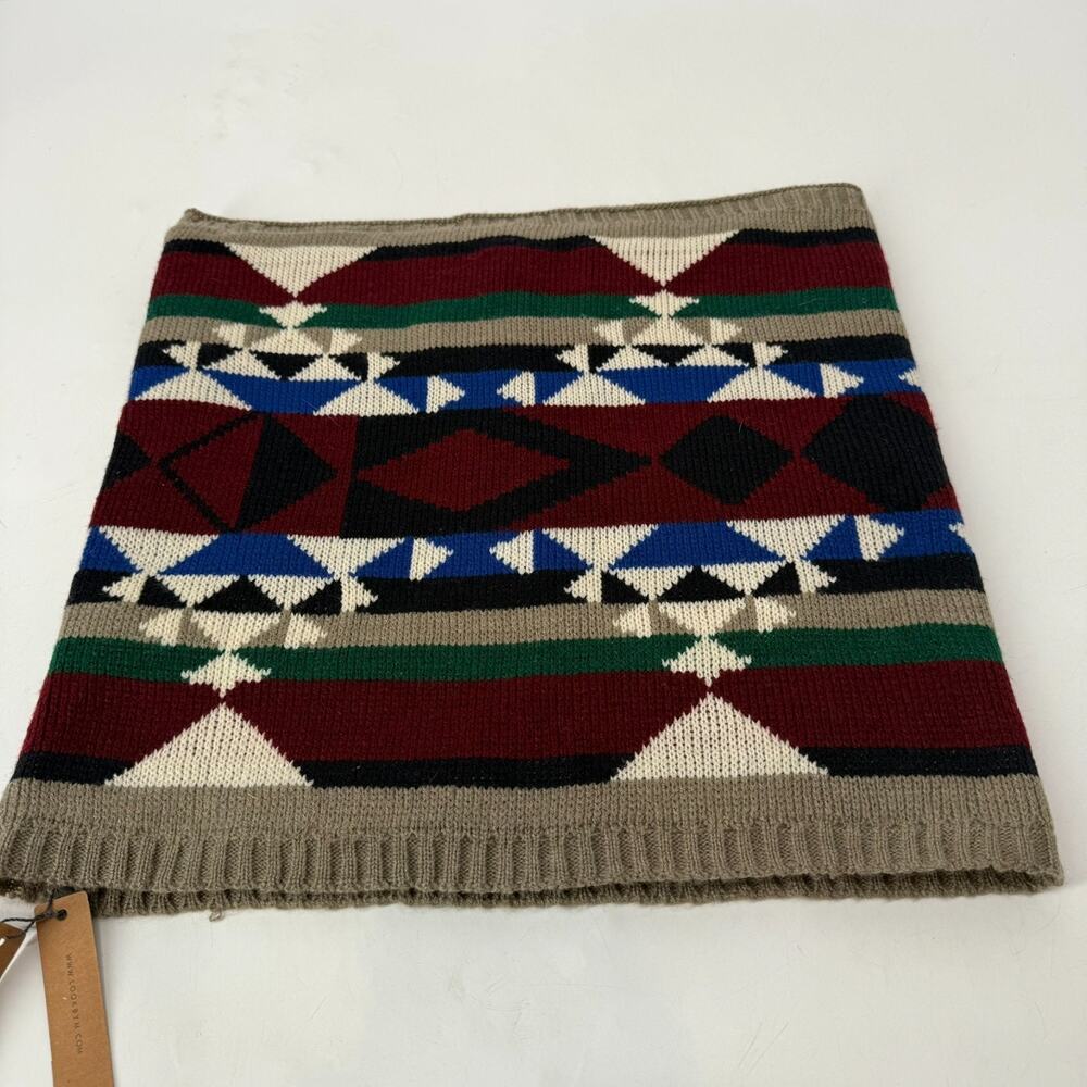 NWT Look Collection Infinity Scarf One Size Multicolor Southwestern Sherpa Lined